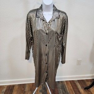 Vintage button-up metallic mini dress
